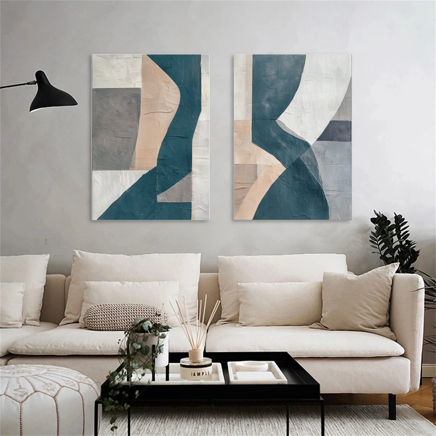 Abstract Textured Wall Art #VA185