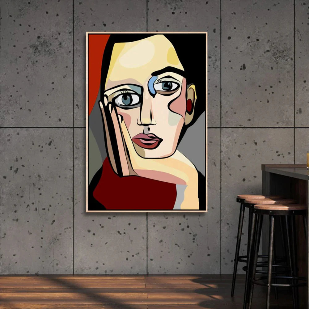 Colorful Abstract Portrait Wall Art # LA023