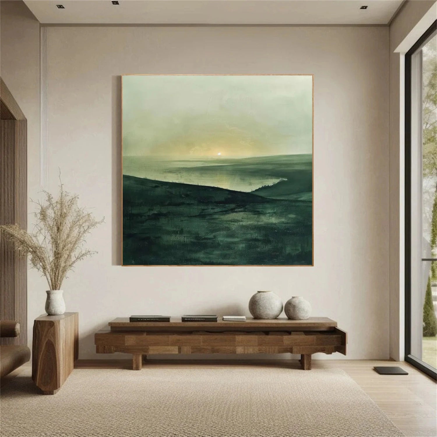 Abstract Mountain Canvas Art #BT040