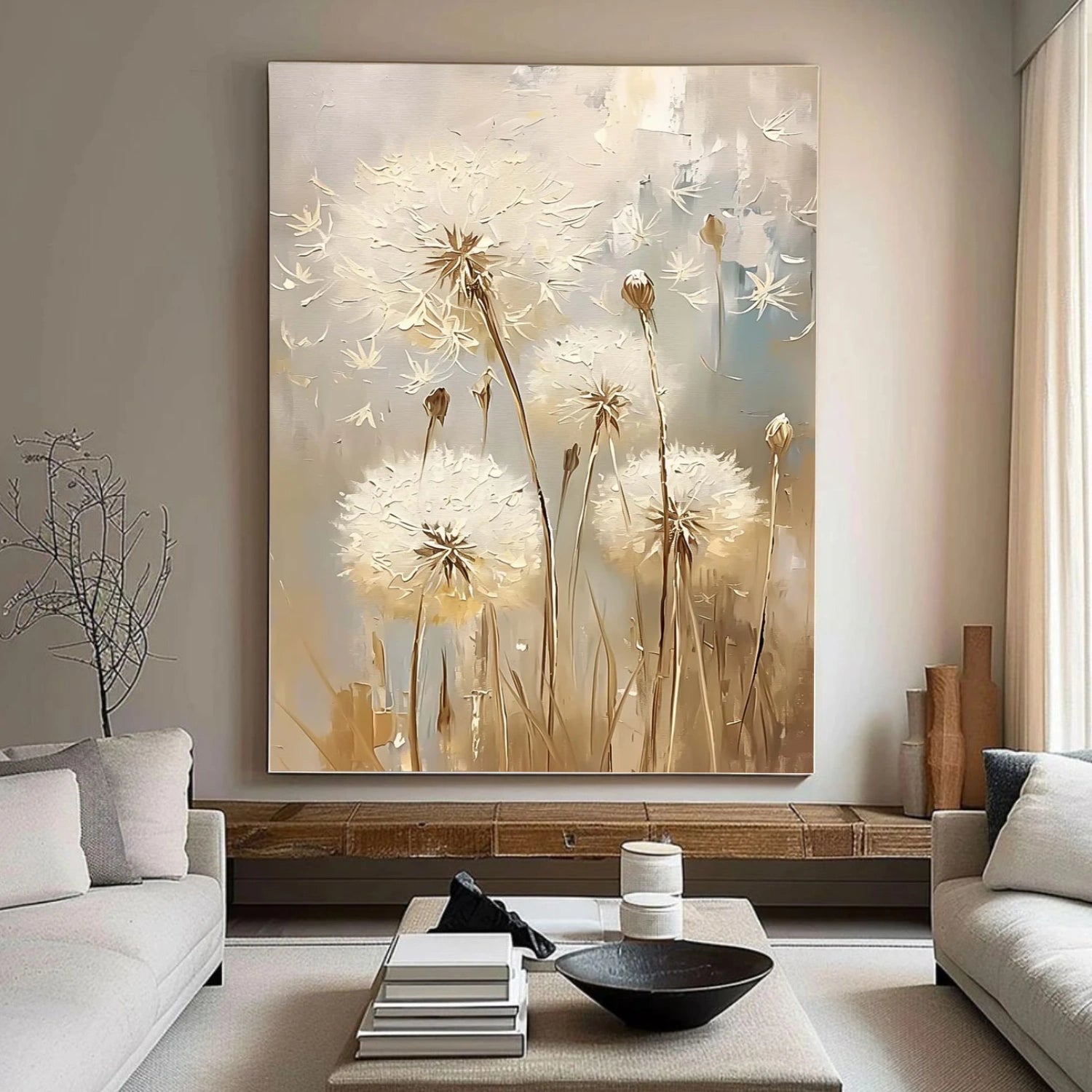 Abstract Flower And Tree Canvas Art #MF154