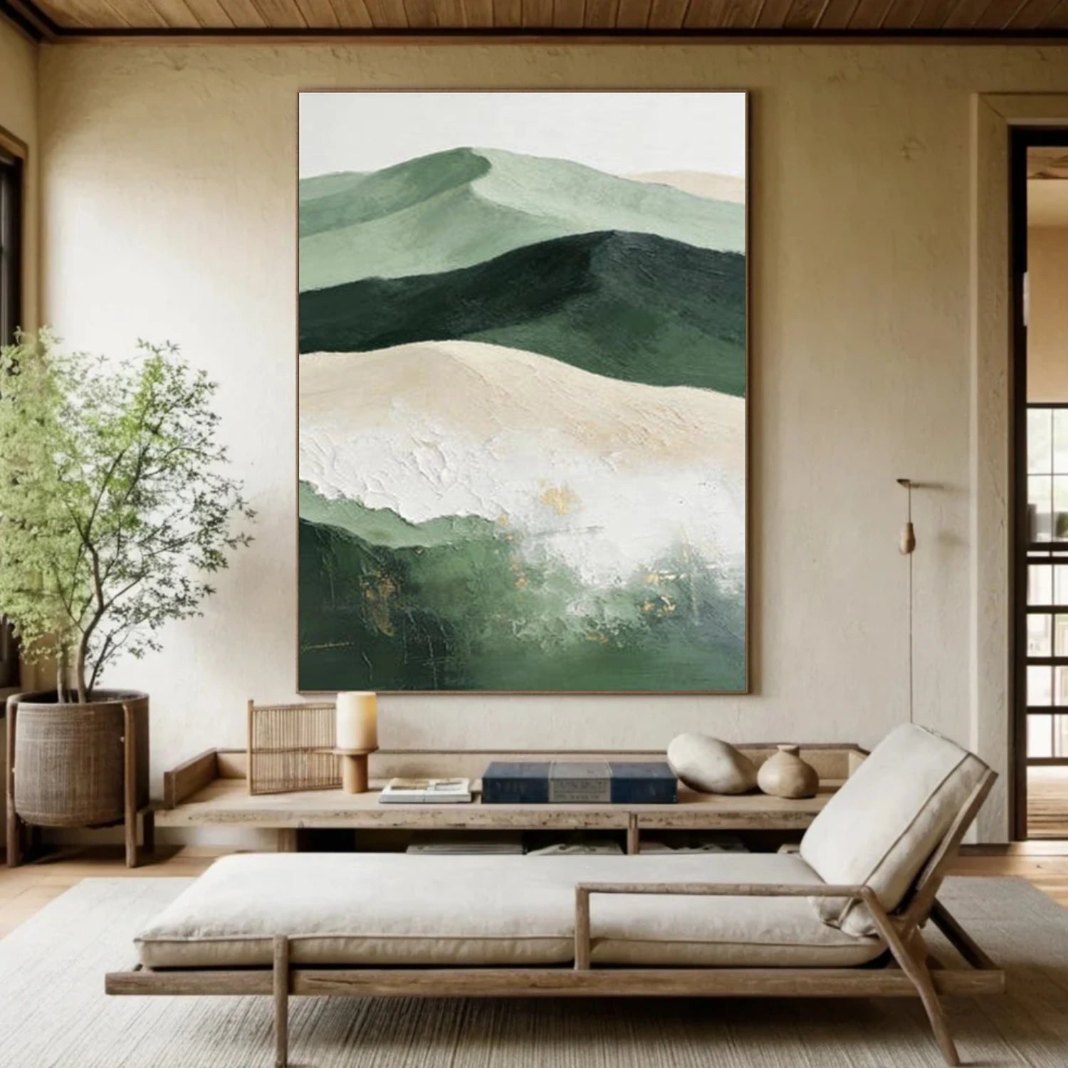 Abstract Mountain Canvas Art #BT080