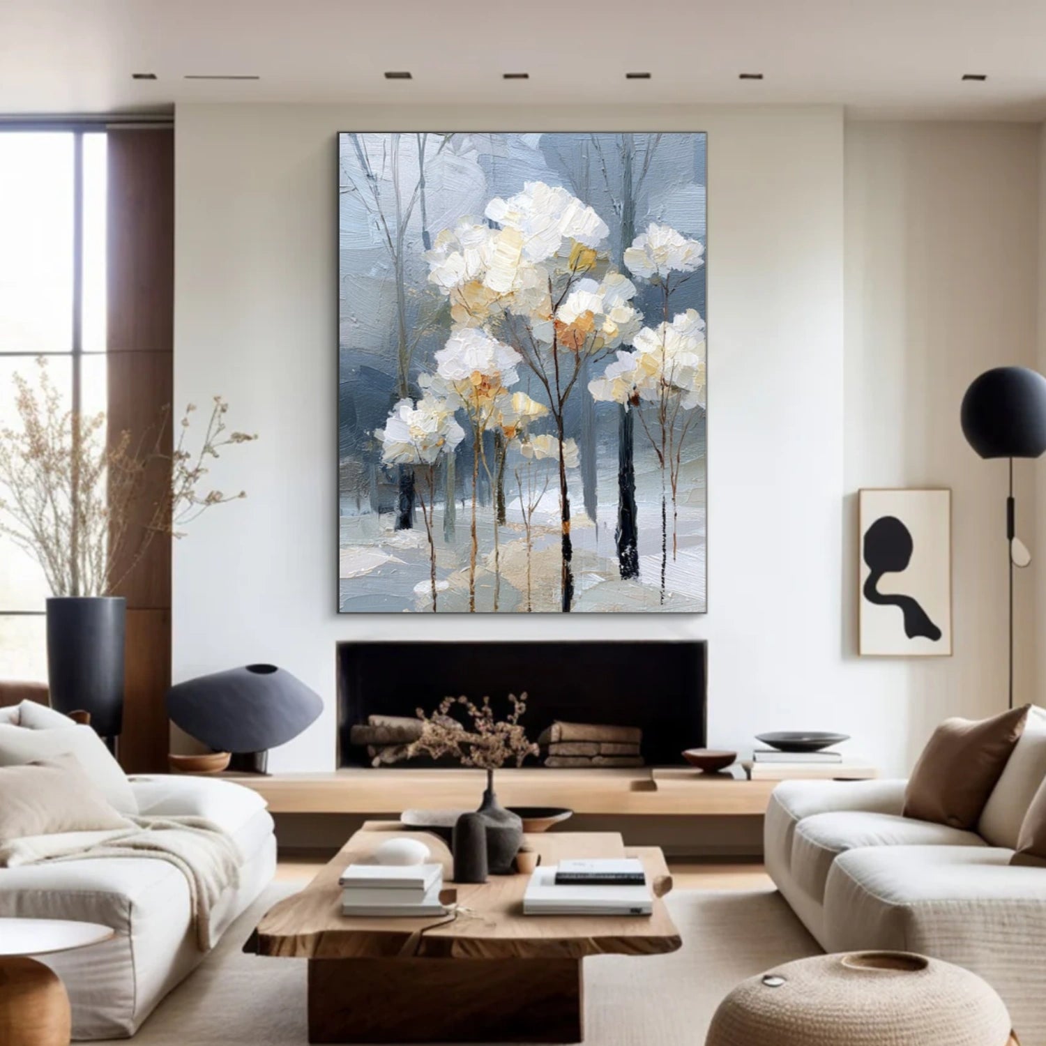 Abstract Flower And Tree Canvas Art #MF177