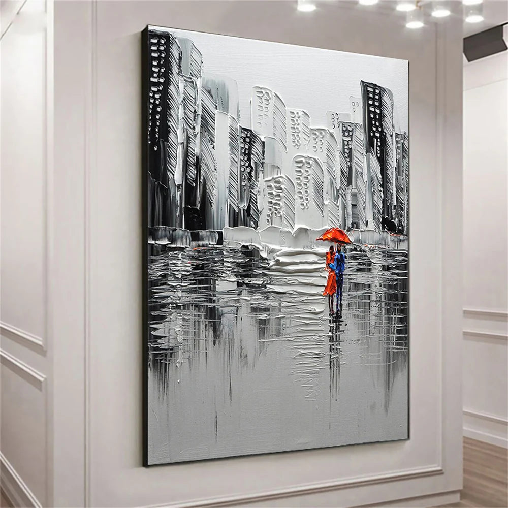 Abstract Urban Landscape Textured Painting #UL008