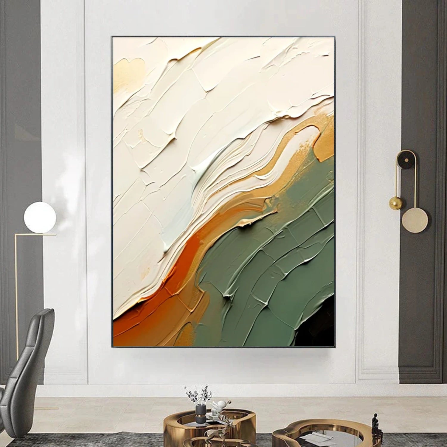 Abstract Textured Wall Art #VA117