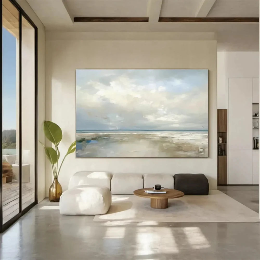 Abstract Ocean And Sky Canvas Art # OC029