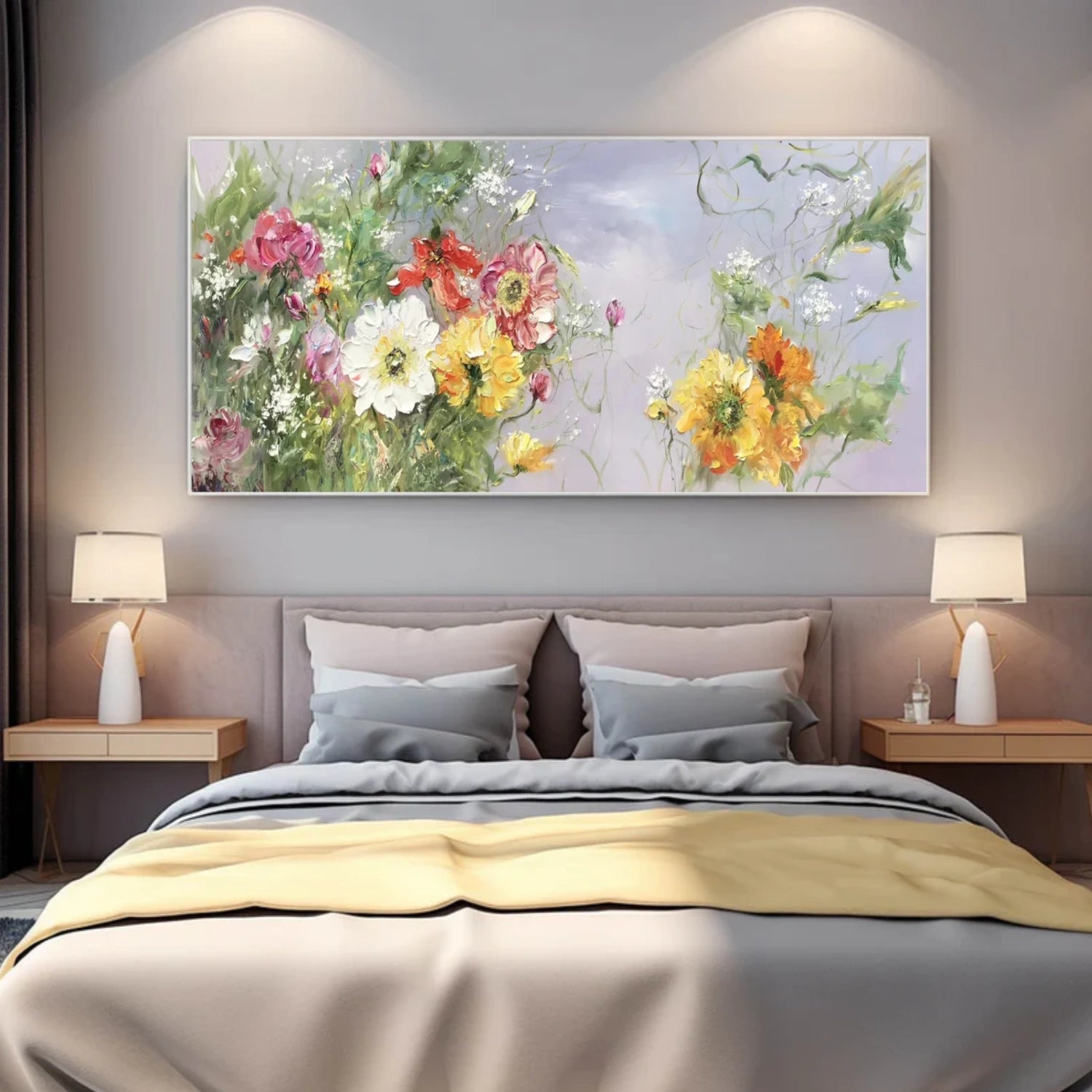 Abstract Flower And Tree Canvas Art #MF122