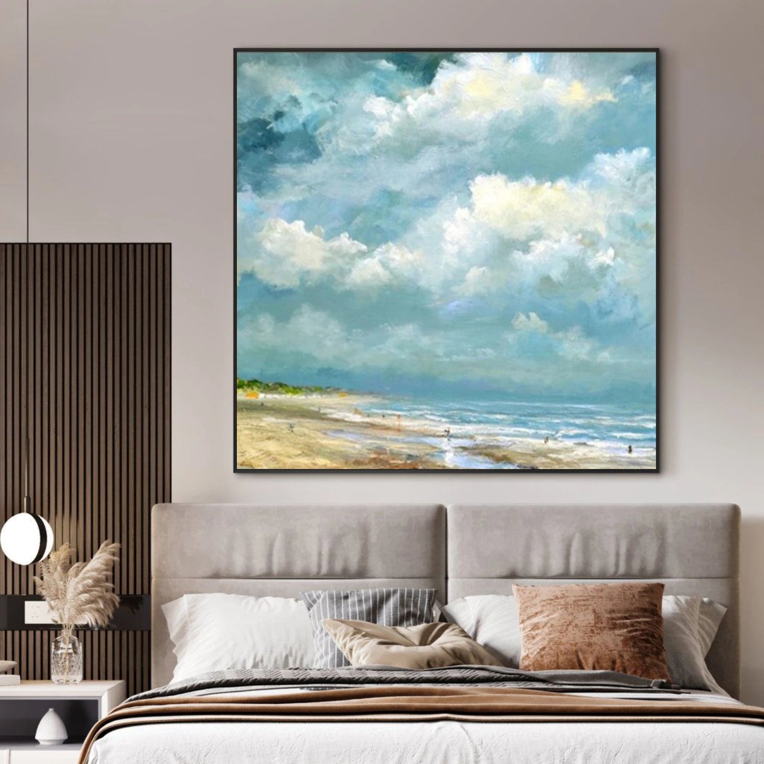 Abstract Ocean And Sky Canvas Art #OC145