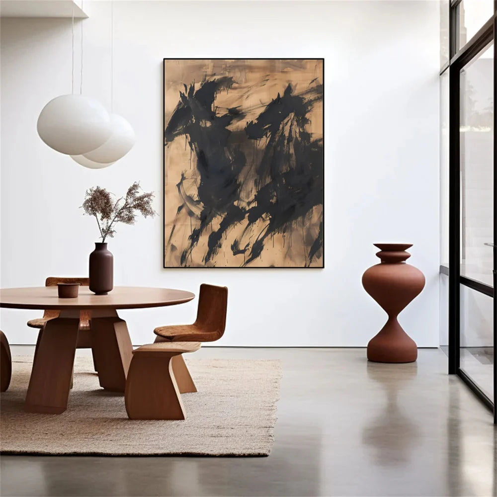 Abstract Animal Horse Canvas Art #DW050
