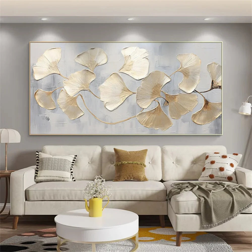 Abstract Flower And Tree Textured Canvas Art #MF001
