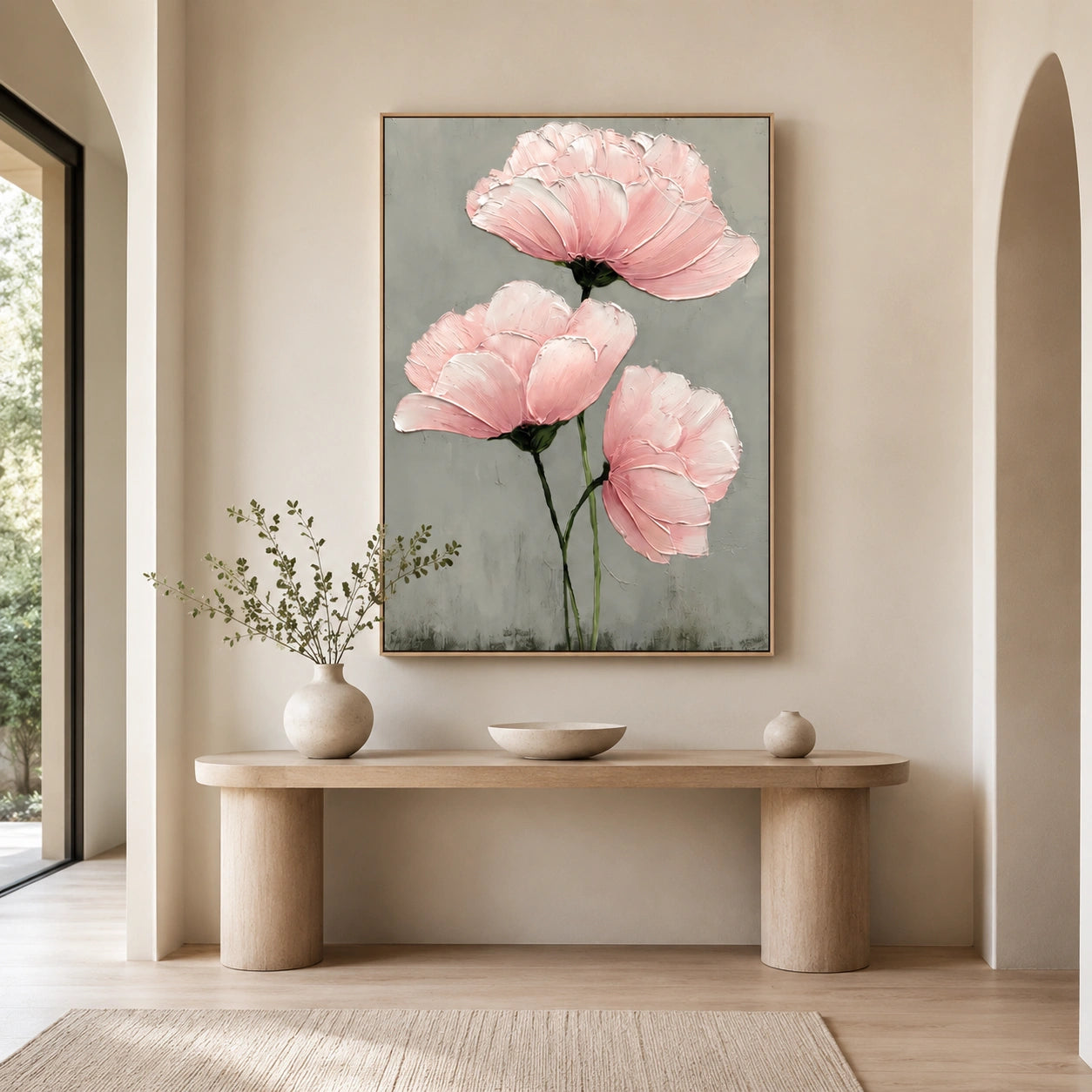 Abstract Flower And Tree Canvas Art #MF217