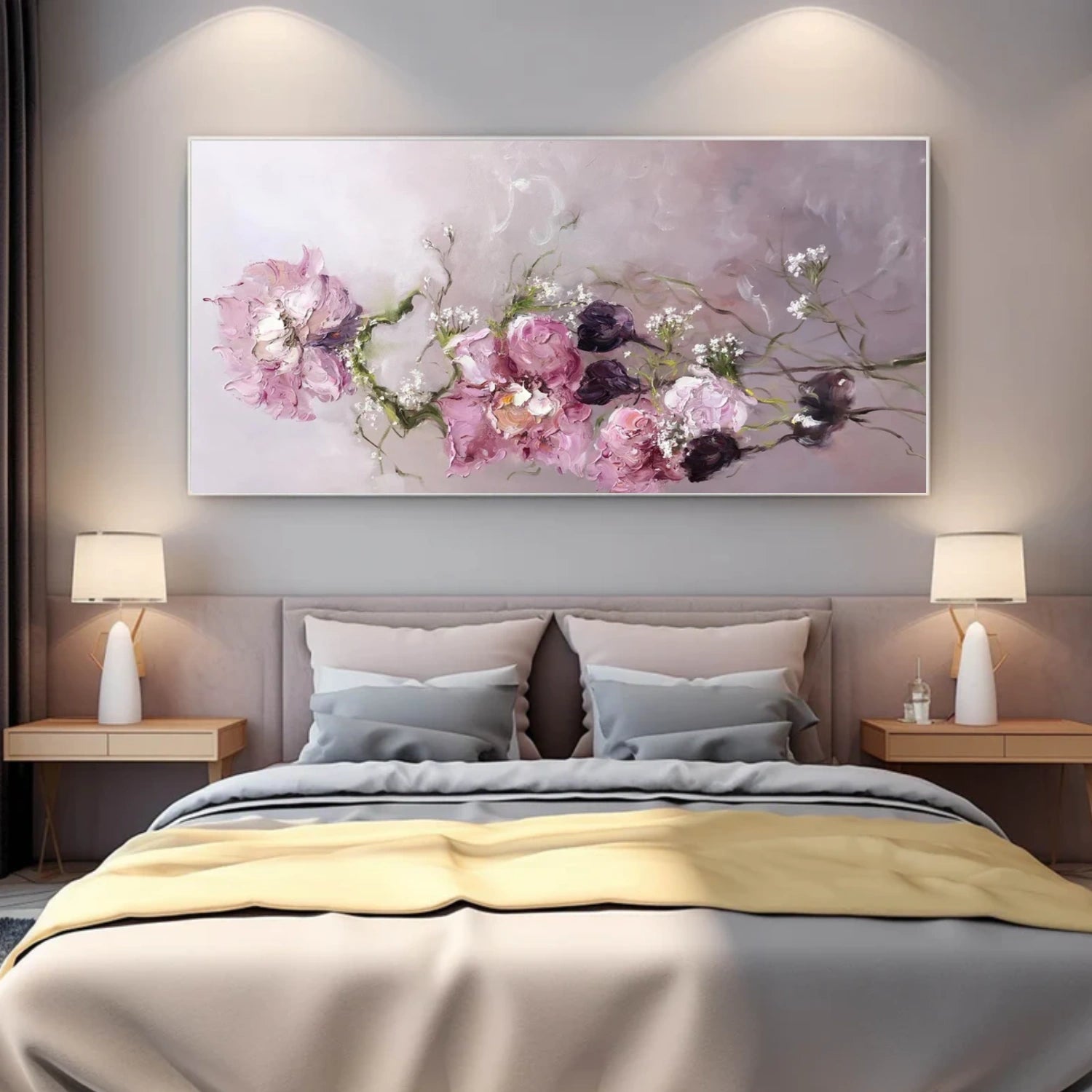 Abstract Flower And Tree Canvas Art #MF125