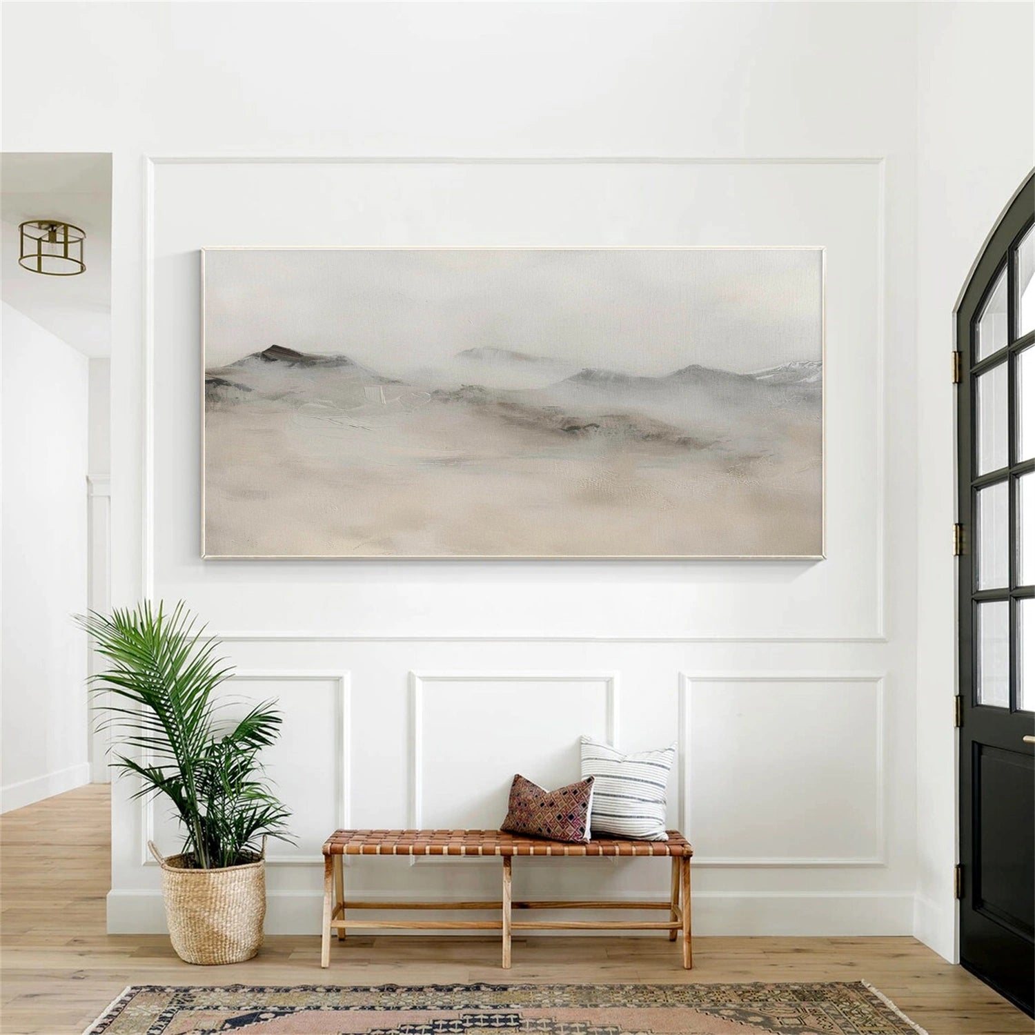 Abstract Mountain Canvas Art #BT095