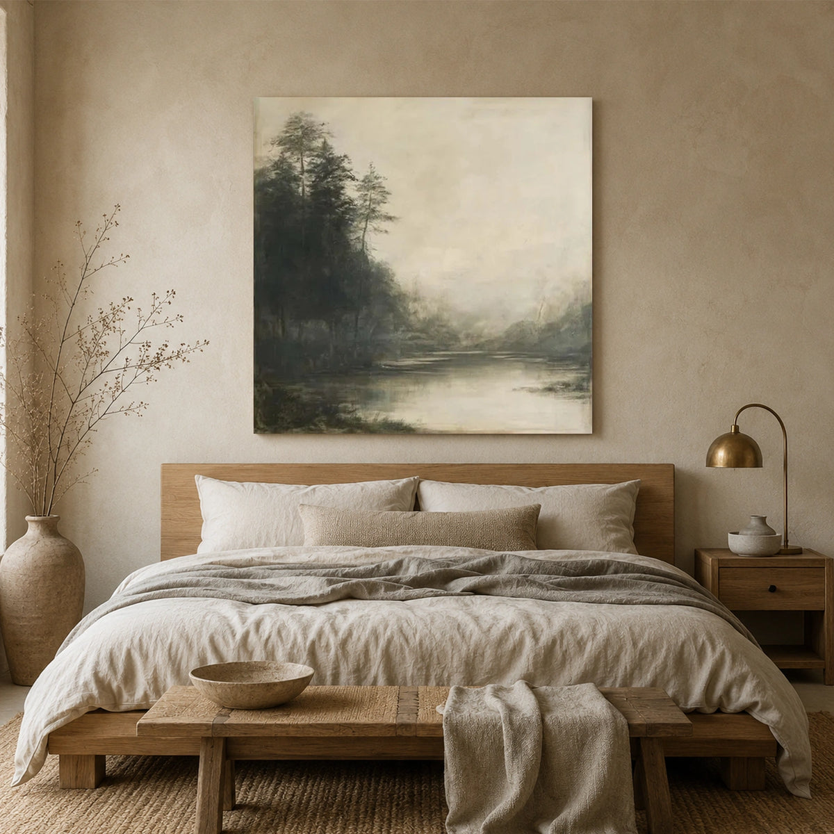 Abstract Flower And Tree Canvas Art #MF232