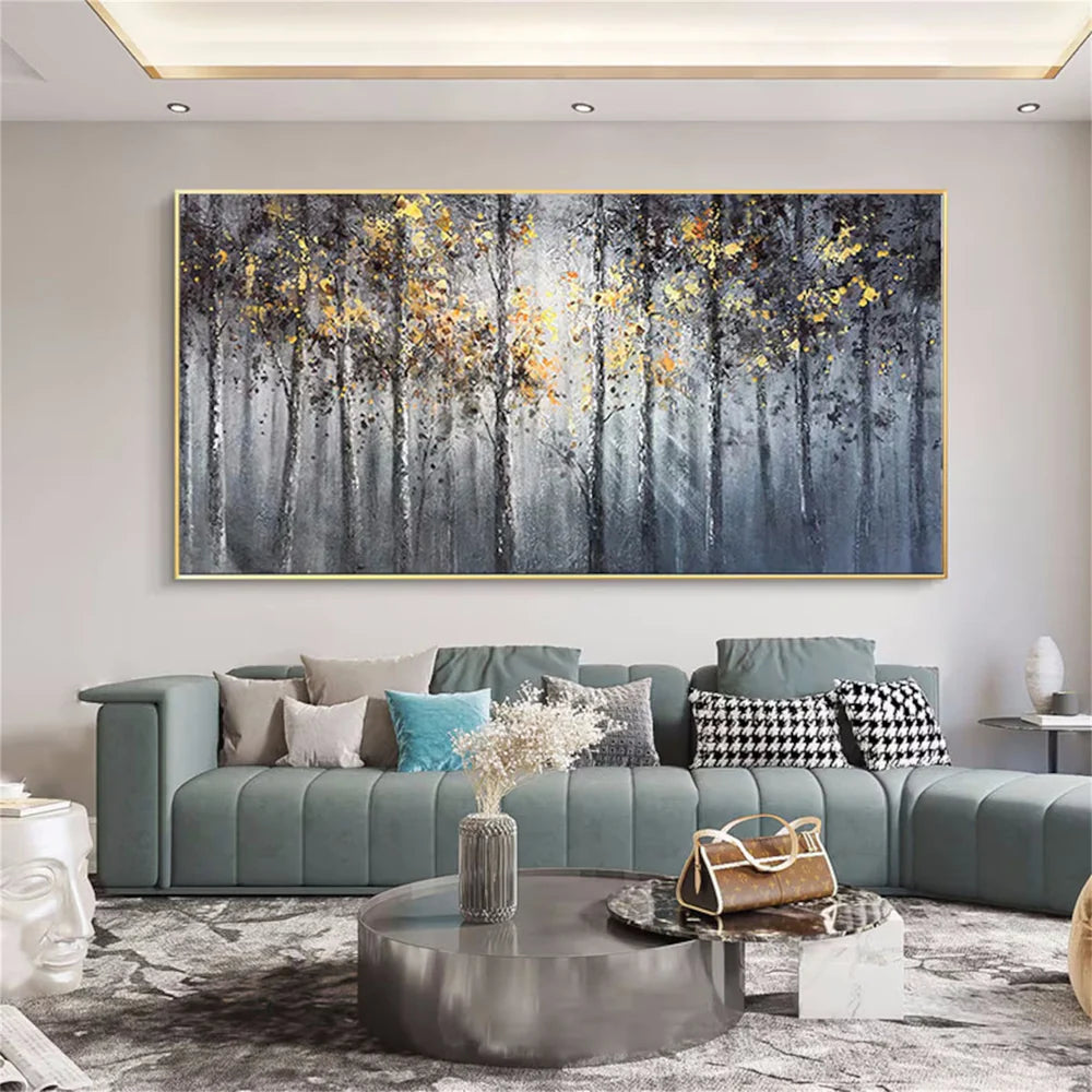 Abstract Flower And Tree Canvas Art #MF009