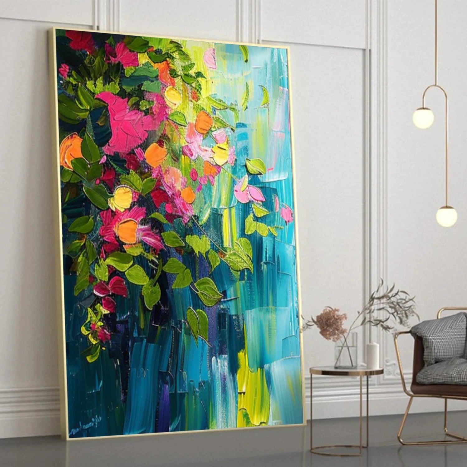Abstract Flower And Tree Canvas Art #MF157