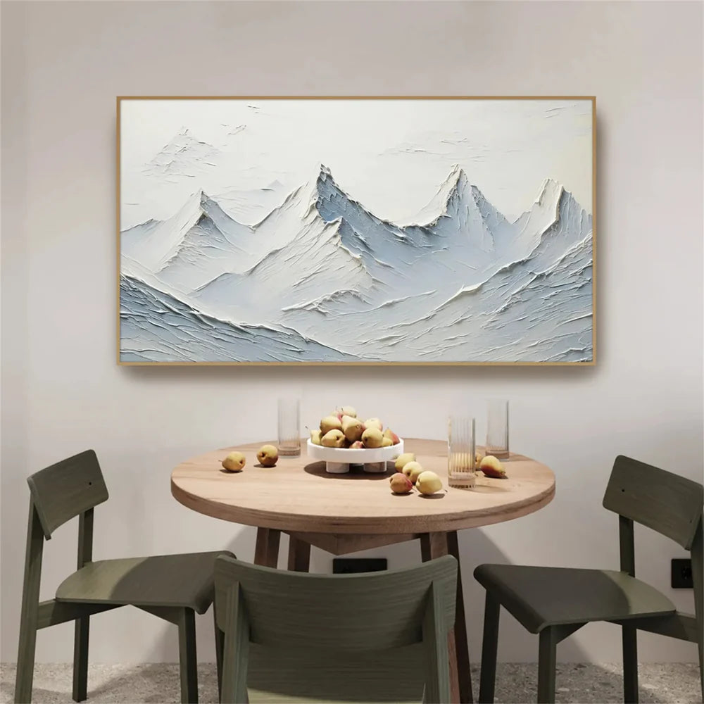 Minimalist Mountain Textured Canvas Art #BT028