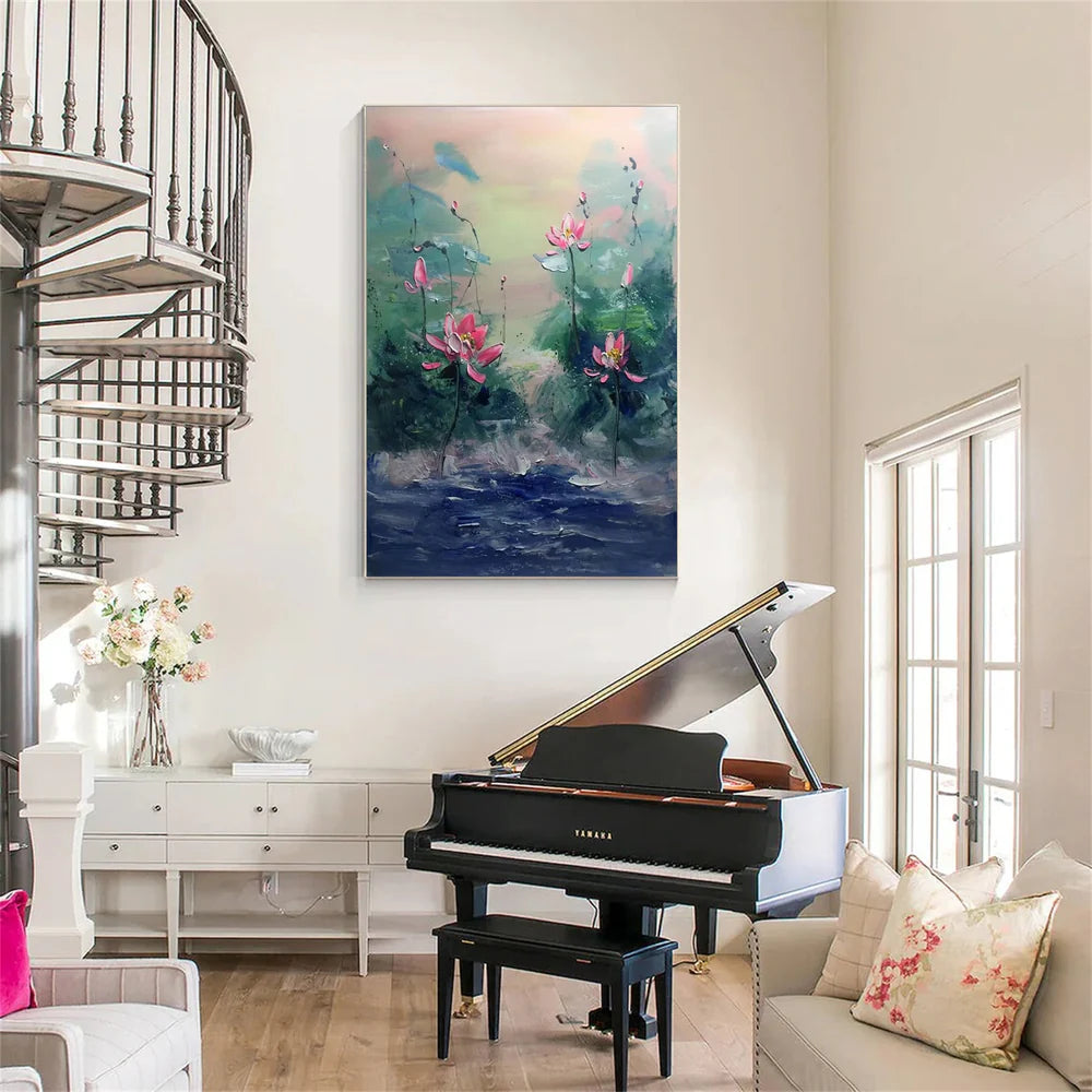 Abstract Flower And Tree Canvas Art #MF058