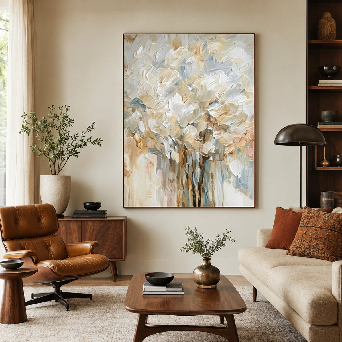 Abstract Flower And Tree Canvas Art #MF233