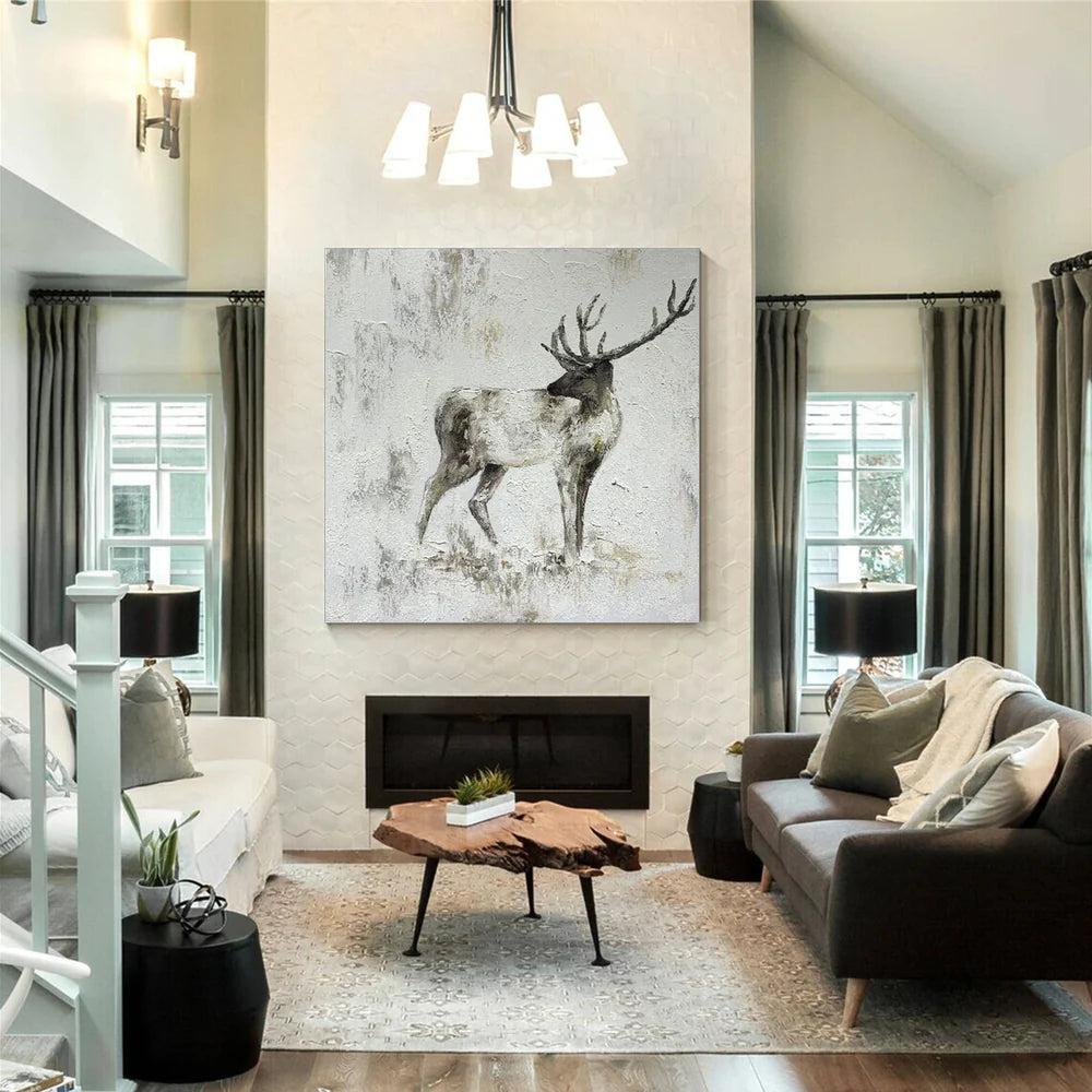 Abstract Animal Canvas Art #DW018