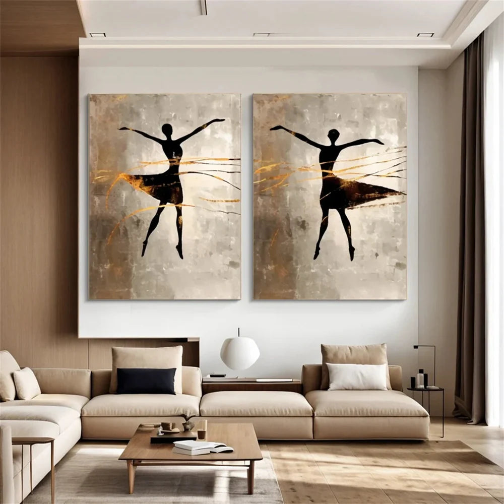 Abstract Portrait Set of 2 Wall Art # LA017