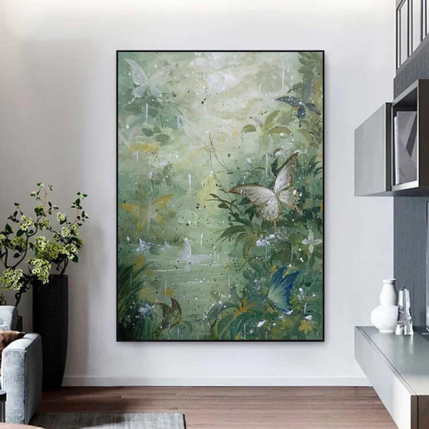 Abstract Animal Butterfly Canvas Art #DW077