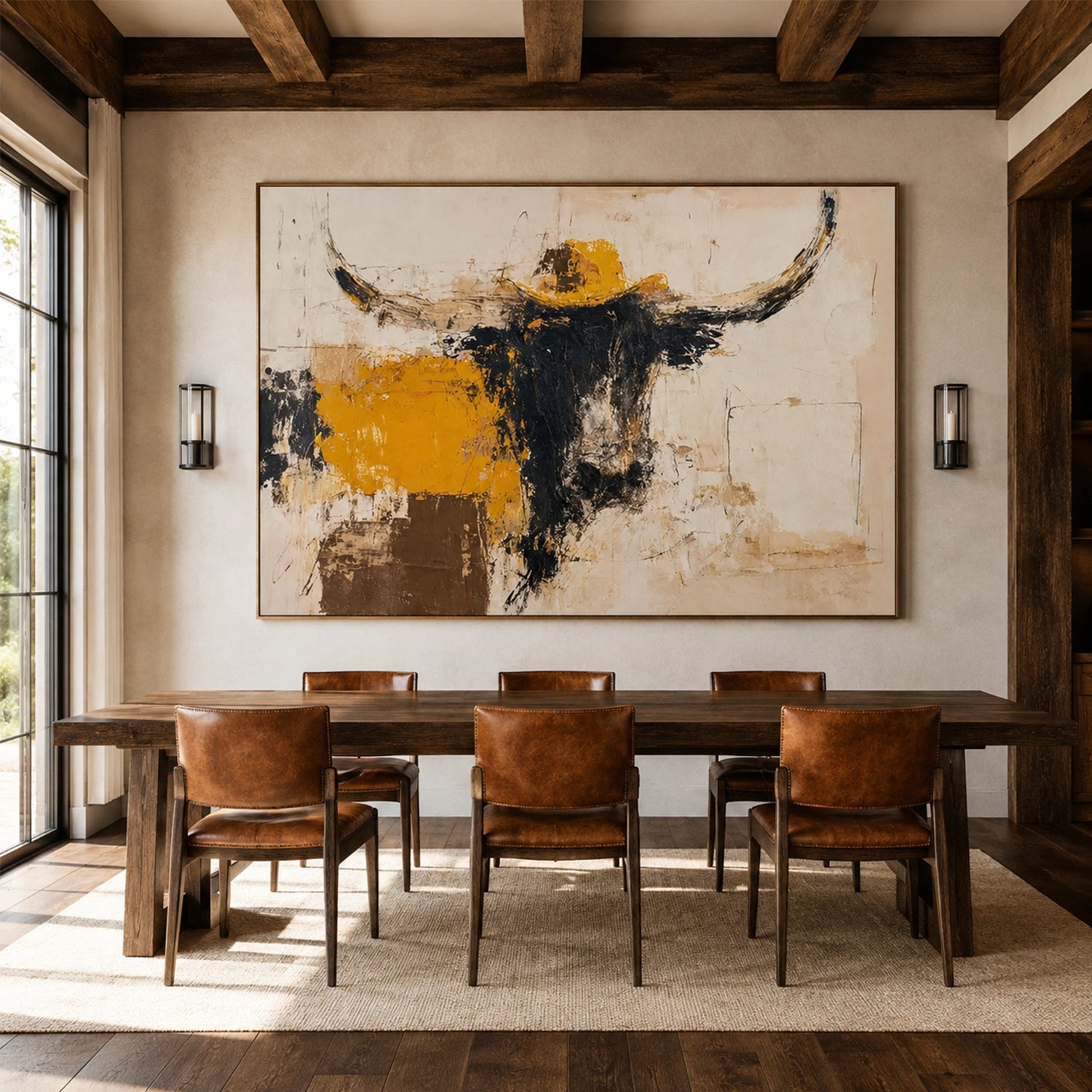 Abstract Animal Canvas Art #DW152