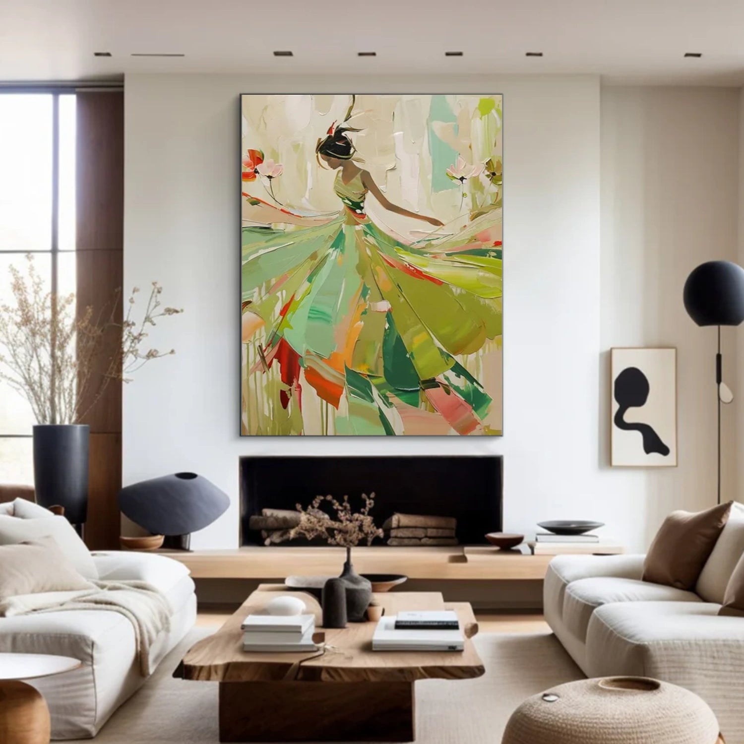 Abstract Portrait Textured Wall Art # LA037