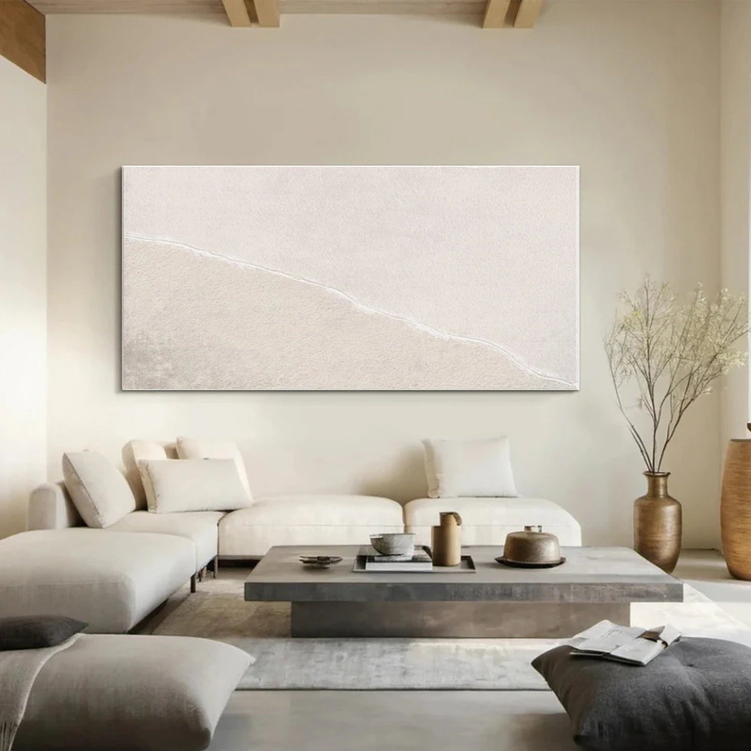 White Minimalist Wall Art #WM151