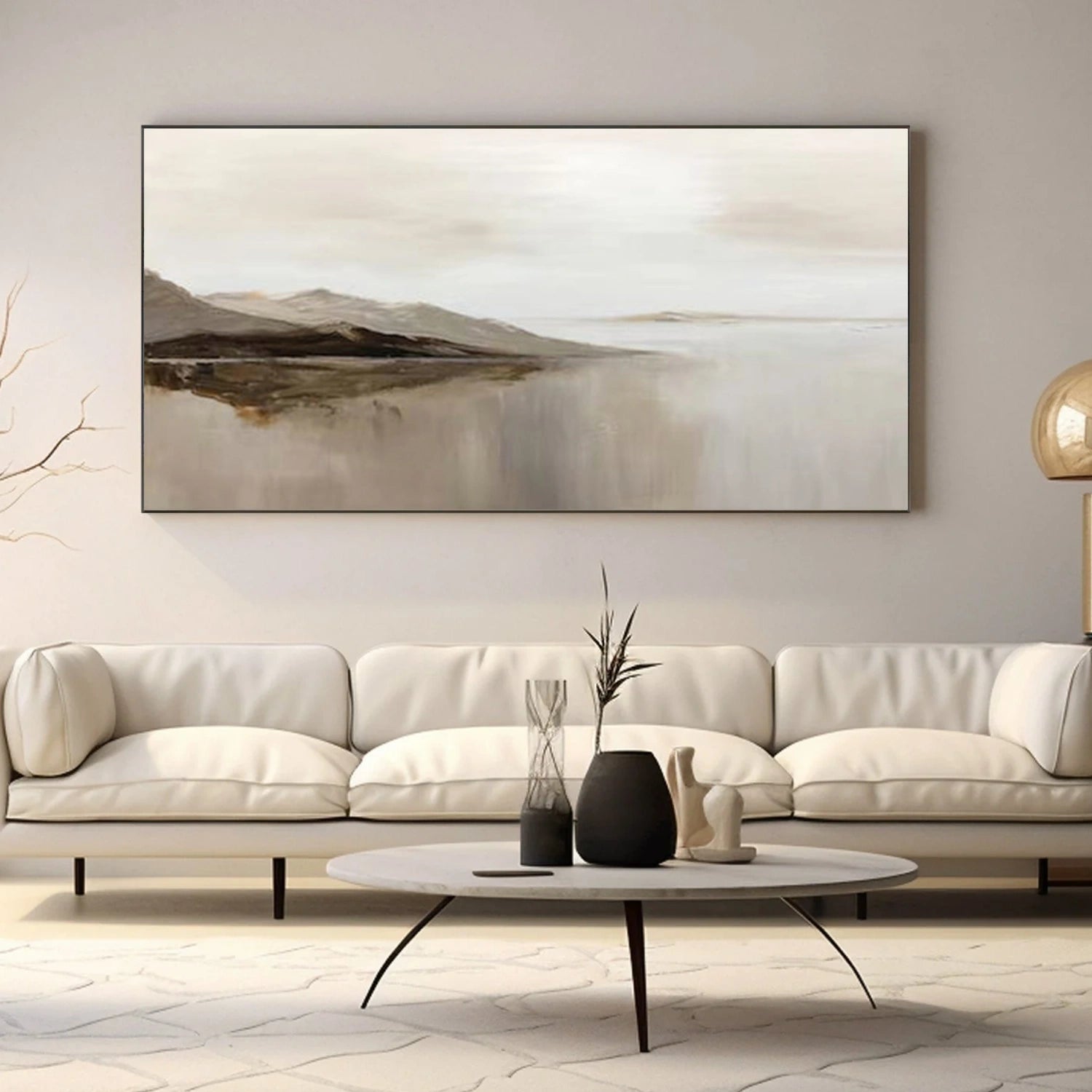 Abstract Mountain Canvas Art #BT097