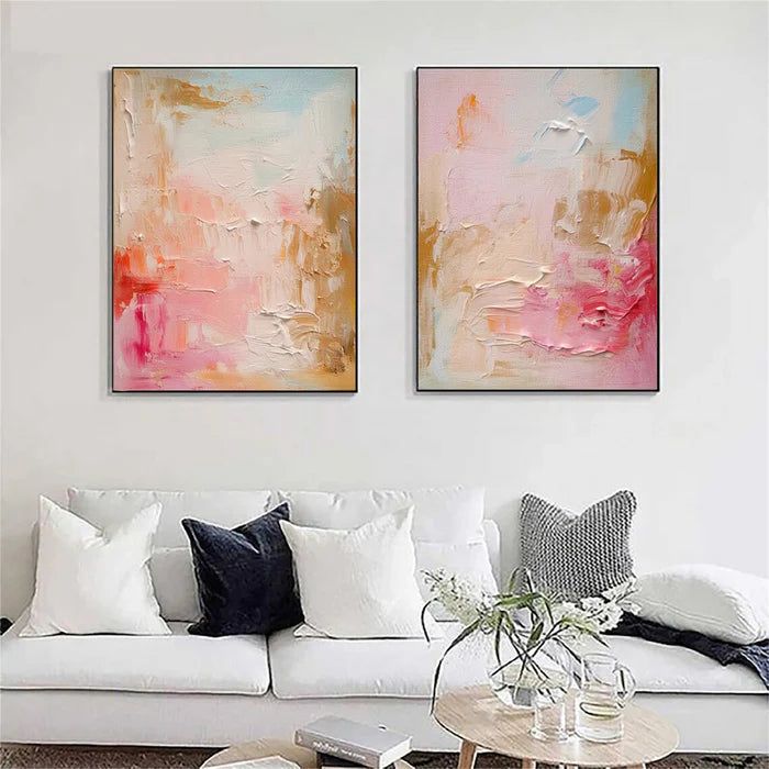 Abstract Textured Wall Art Set of 2 #VA083