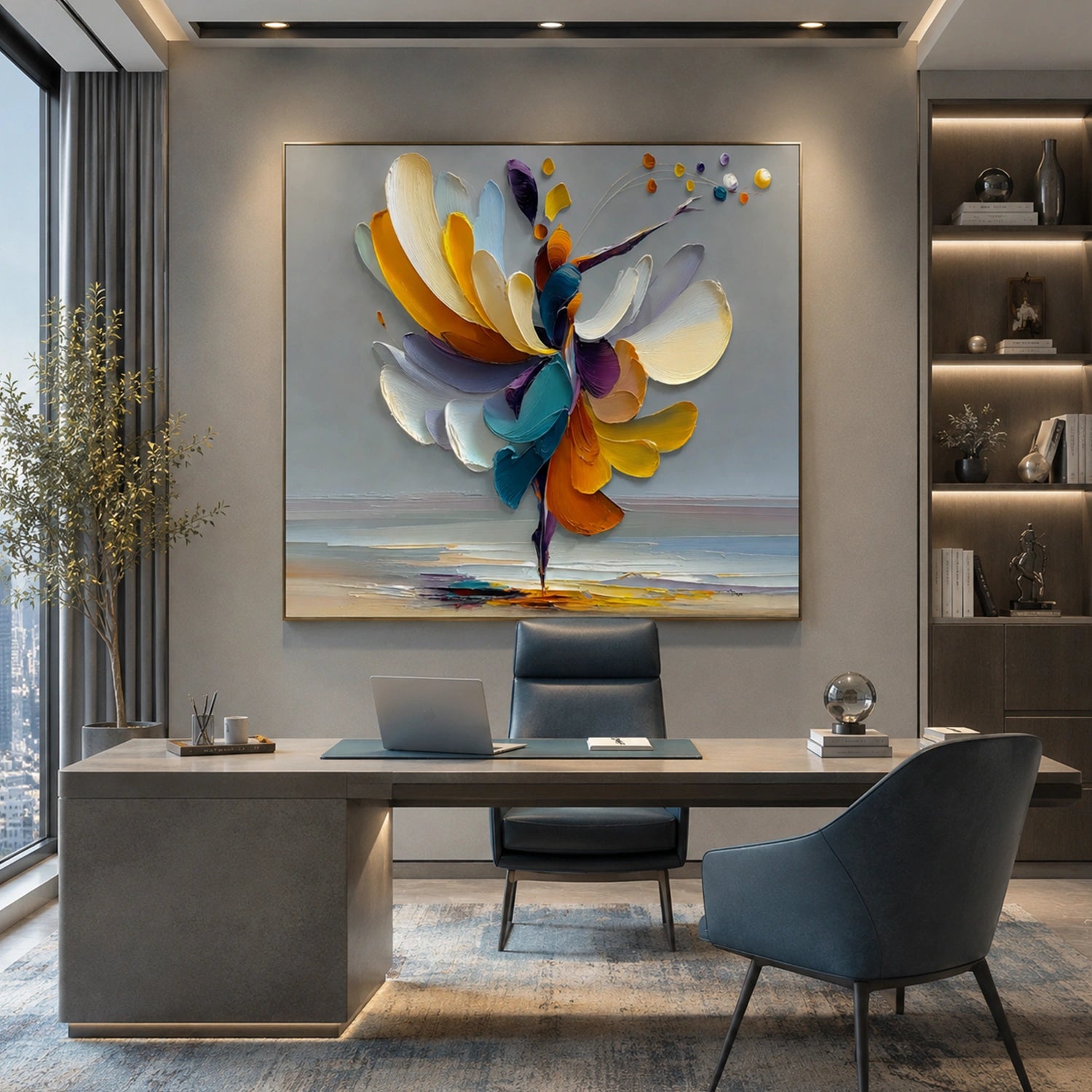 Abstract Portrait Wall Art #LA076