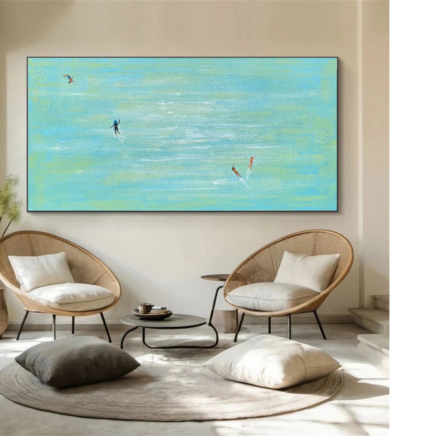 Swimming Sport Canvas Painting #PB077