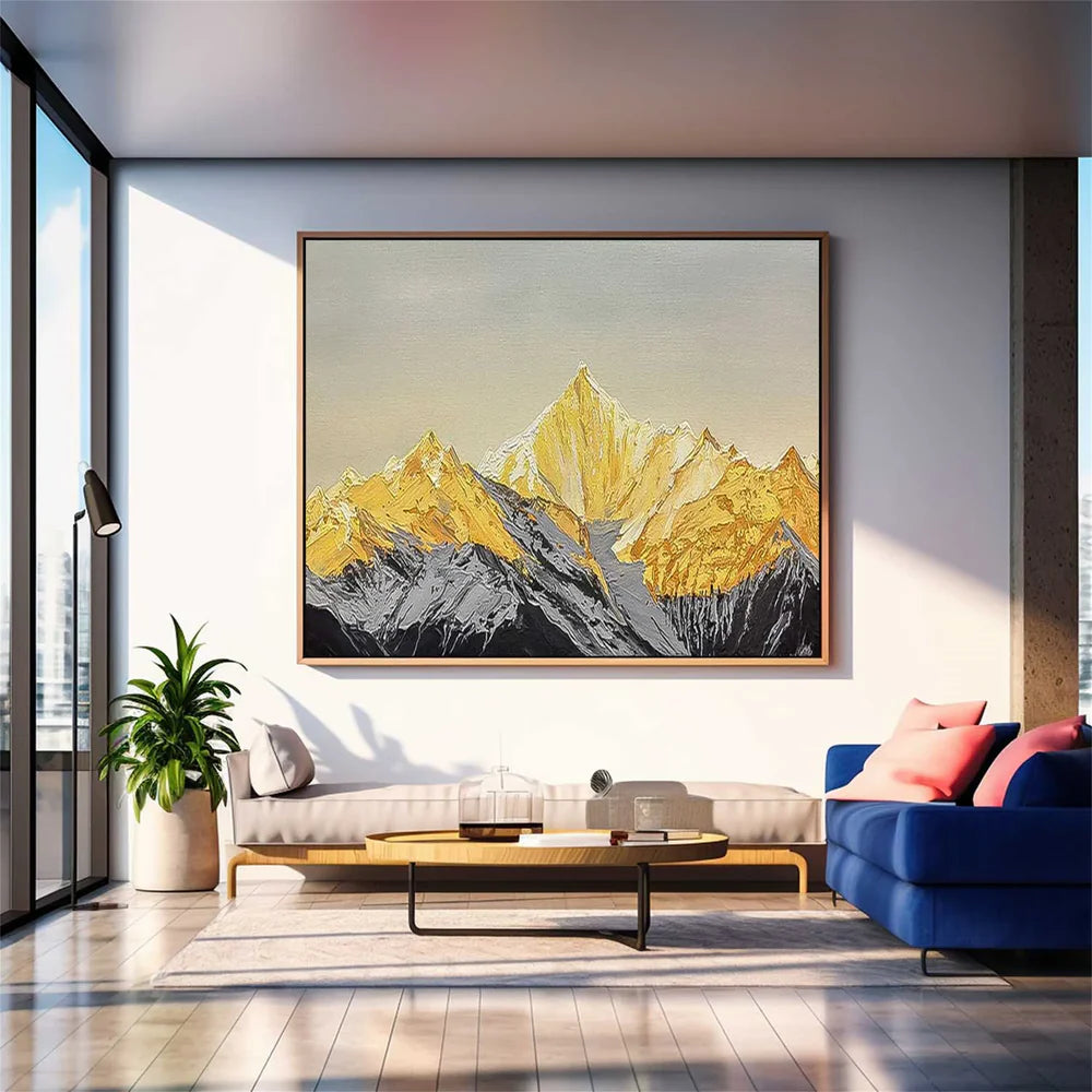 Abstract Mountain Canvas Art #BT016