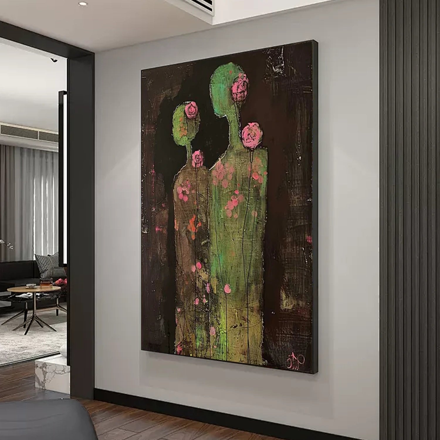Abstract PortraitΒ Wall Art # LA054