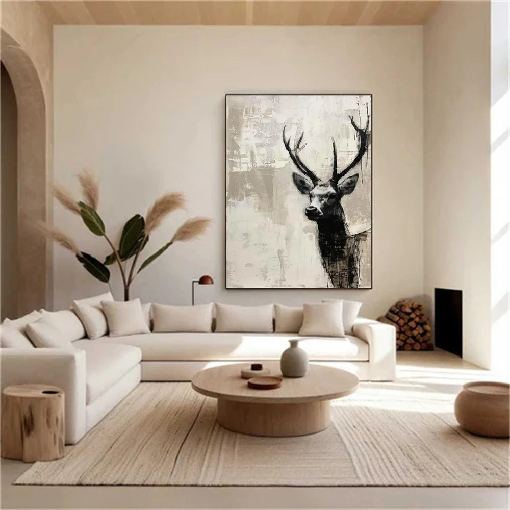 Abstract Animal Canvas Art #DW066
