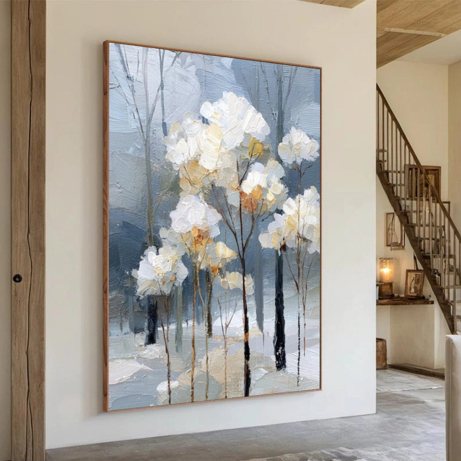 Abstract Flower And Tree Canvas Art #MF177