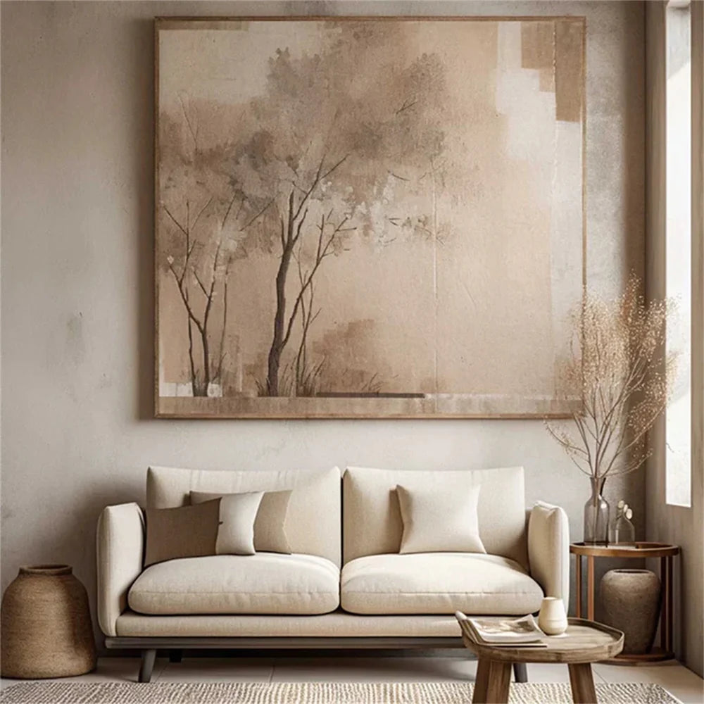 Abstract Flower And Tree Canvas Art #MF039