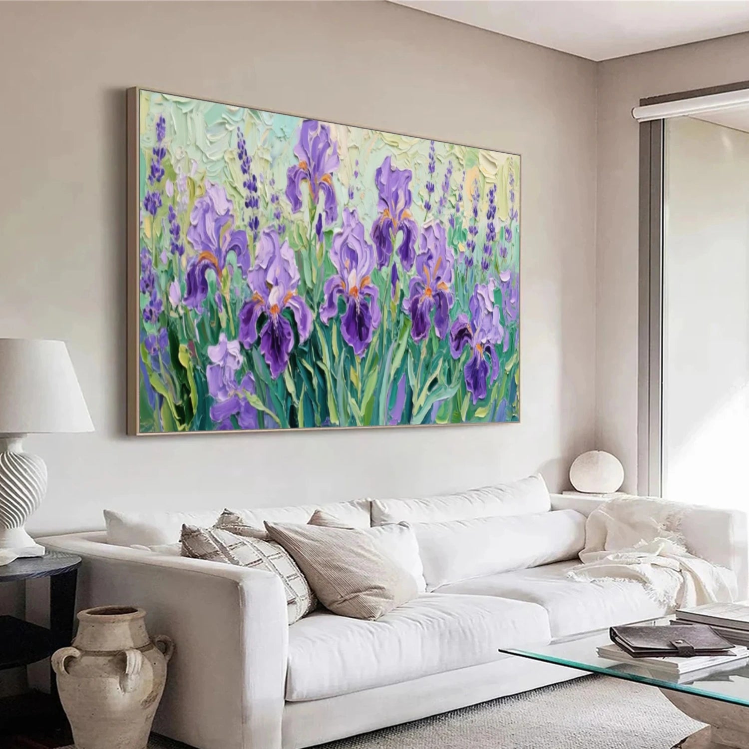 Abstract Flower And Tree Textured Canvas Art #MF093