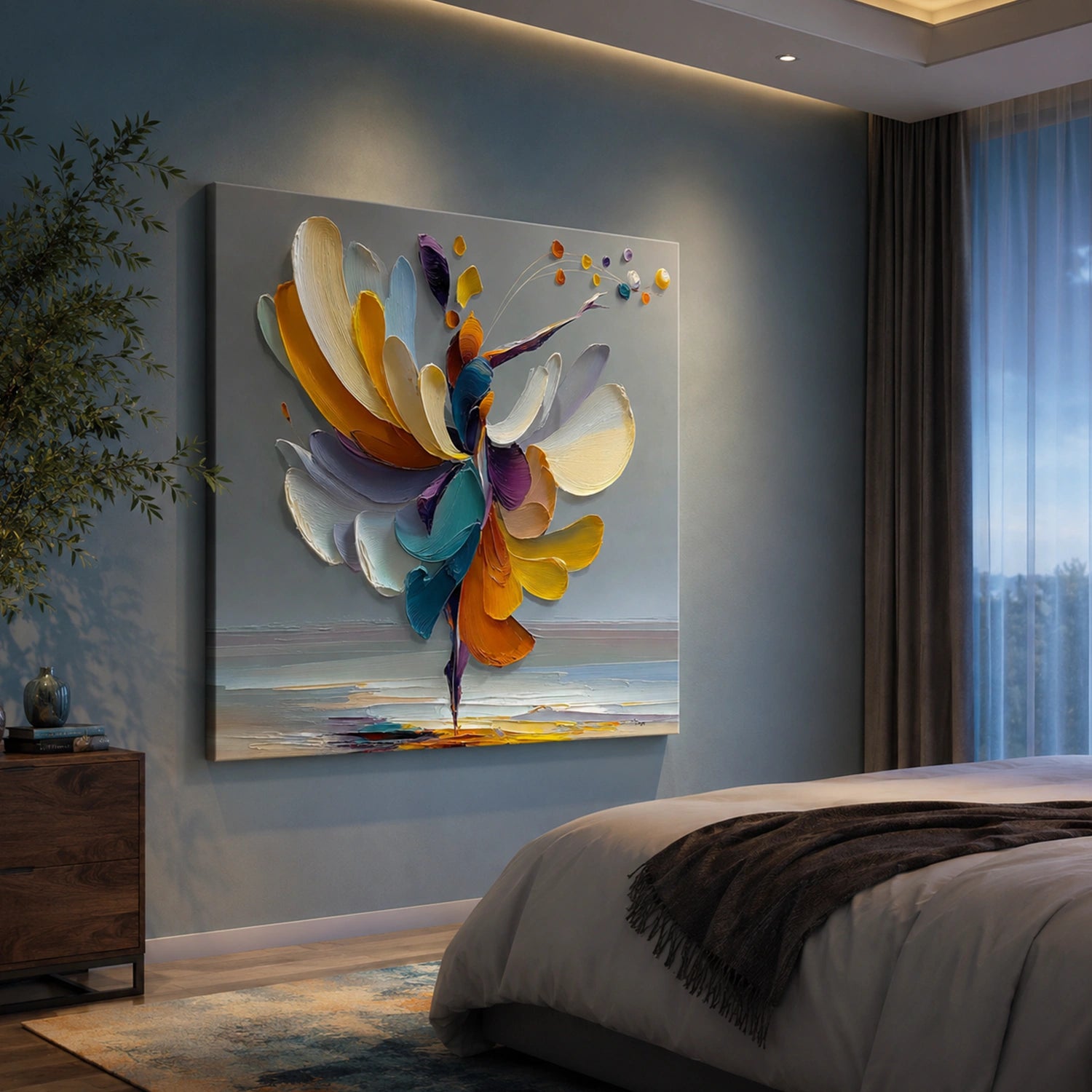 Abstract Portrait Wall Art #LA076