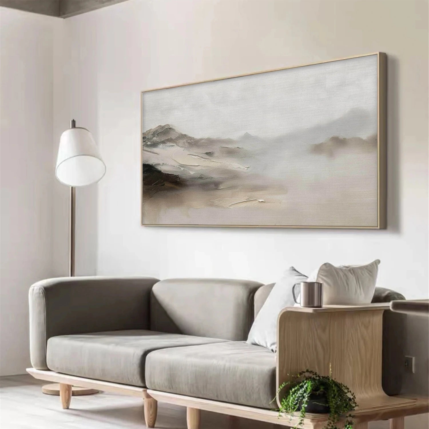 Abstract Mountain Canvas Art #BT094
