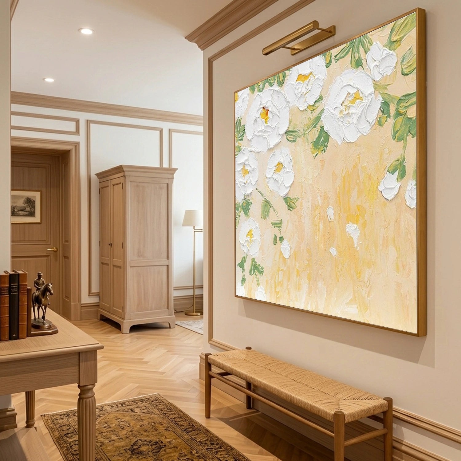 Abstract Flower And Tree Textured Canvas Art #MF197