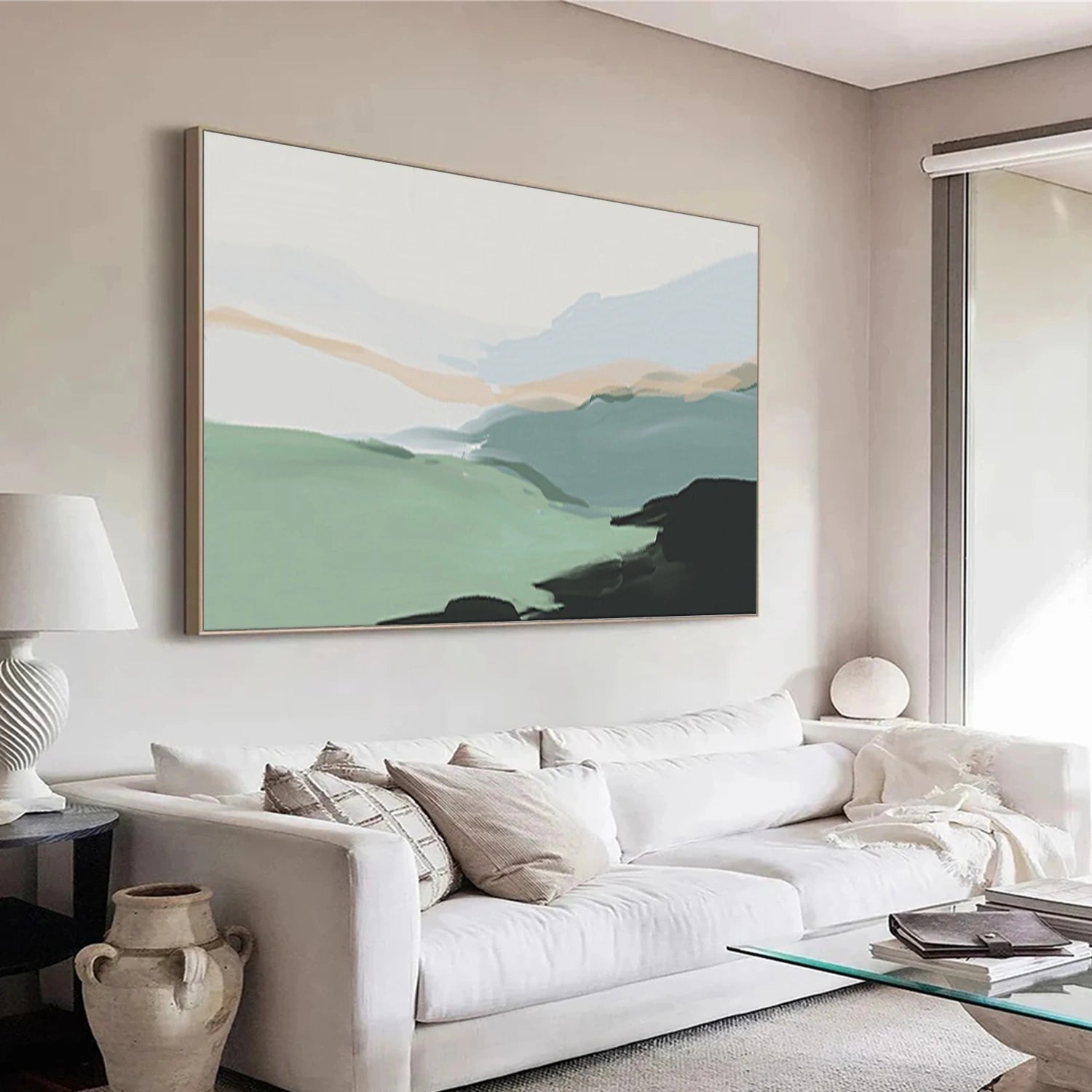 Abstract Mountain Canvas Art #BT067