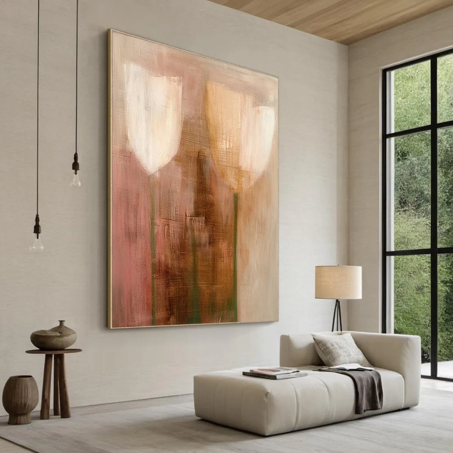 Abstract Flower And Tree Canvas Art #MF191