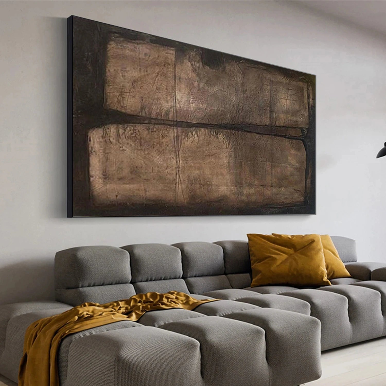 Brown and Black Wabi Sabi Wall Art #VS211