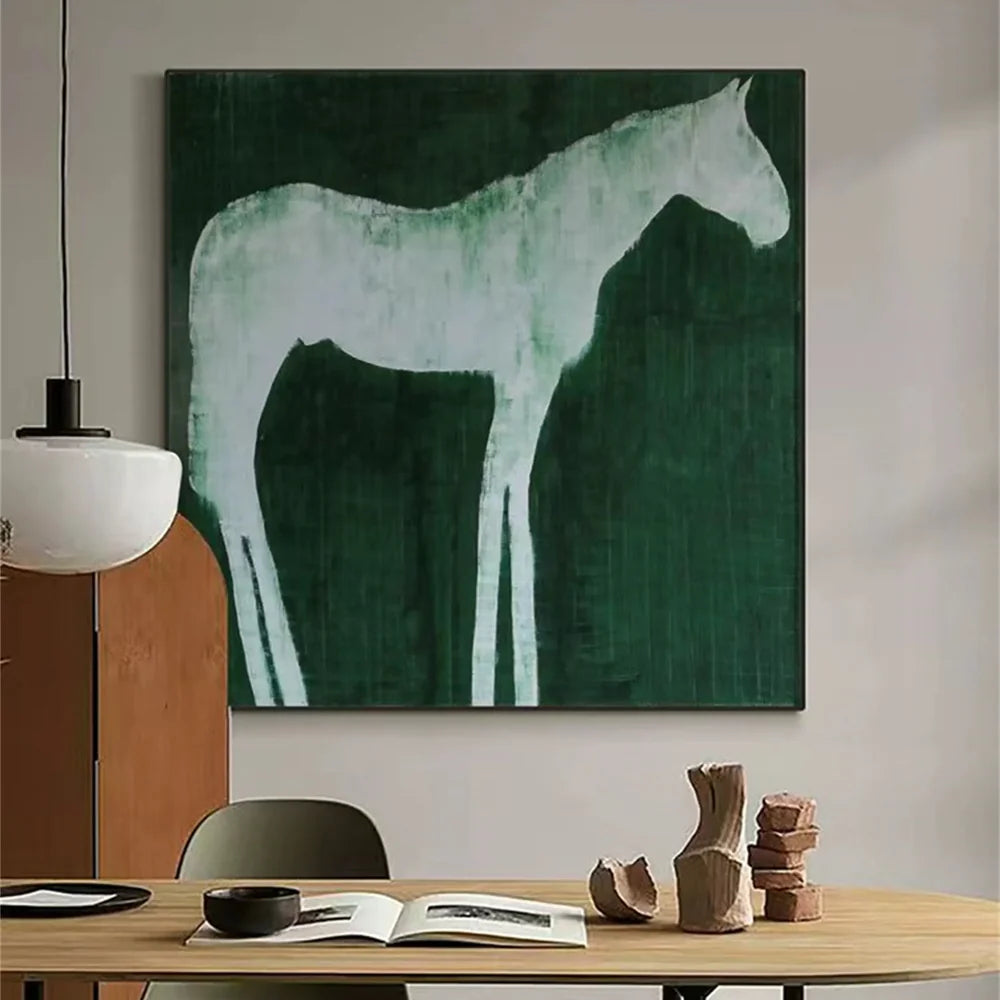 Abstract Animal Horse Canvas Art #DW048