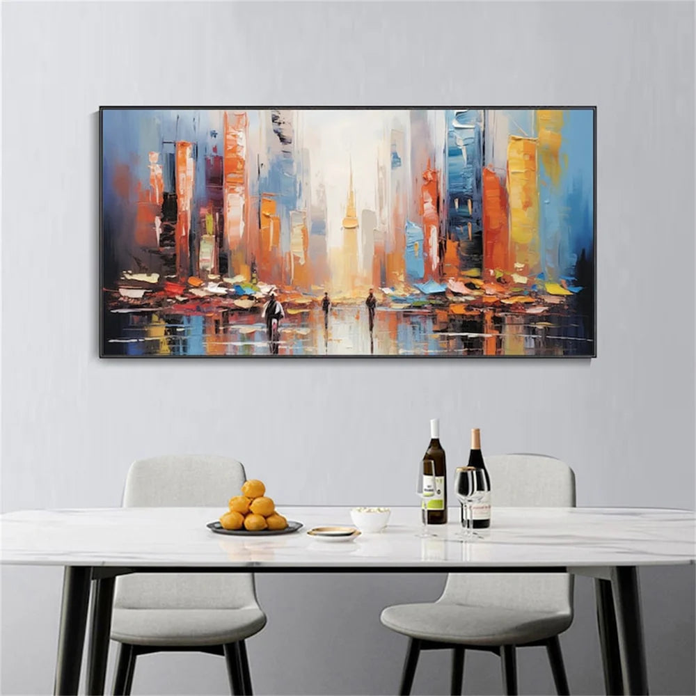 Abstract Urban Landscape Textured Painting #UL014