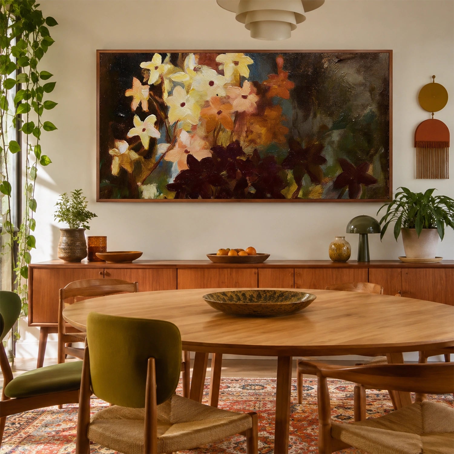Abstract Flower Canvas Art #MF210