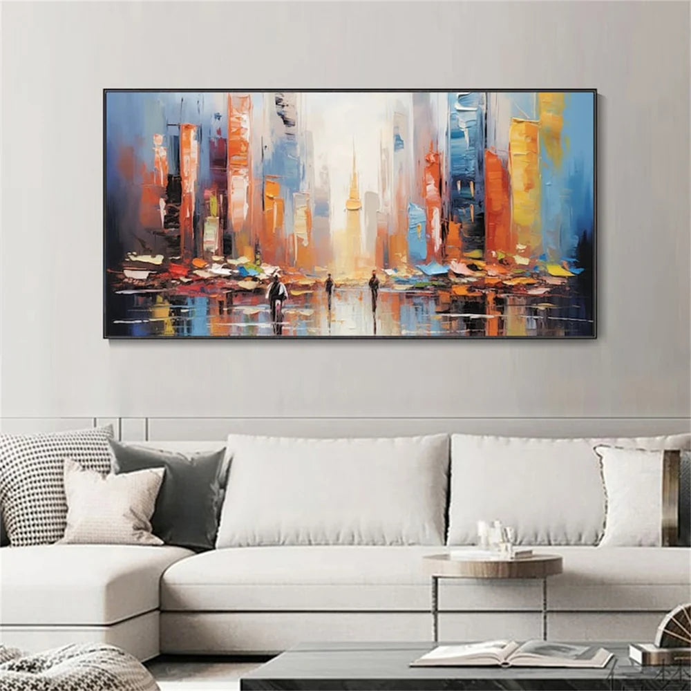 Abstract Urban Landscape Textured Painting #UL014