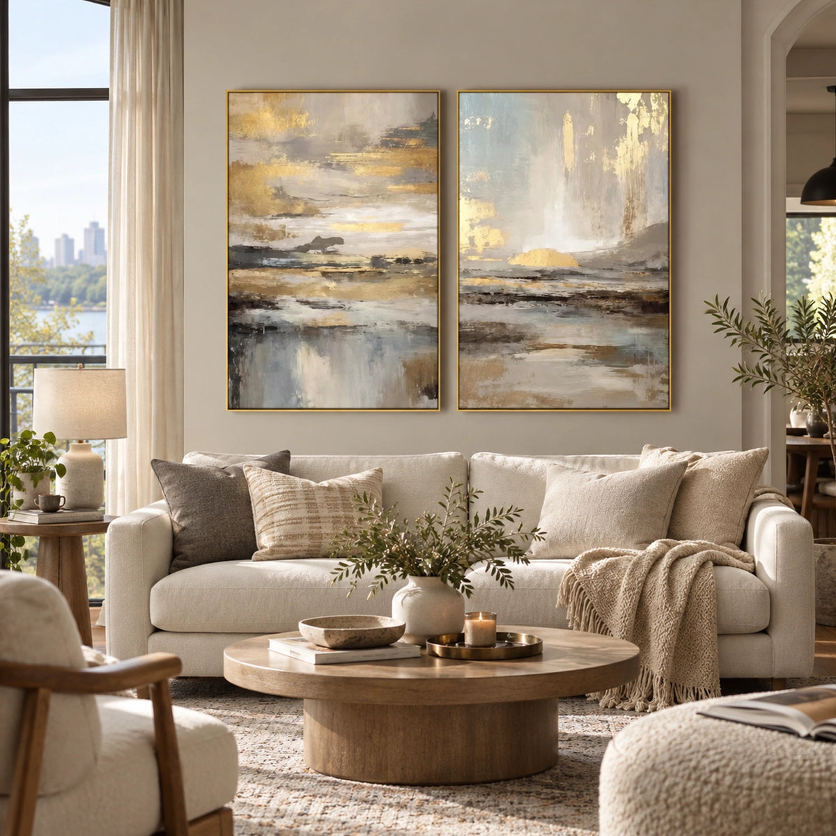 Abstract Wall Art Set of 2 #VA393
