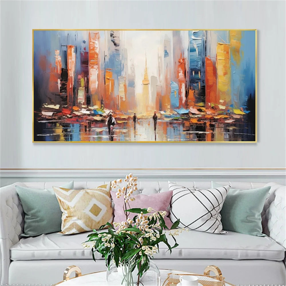 Abstract Urban Landscape Textured Painting #UL014